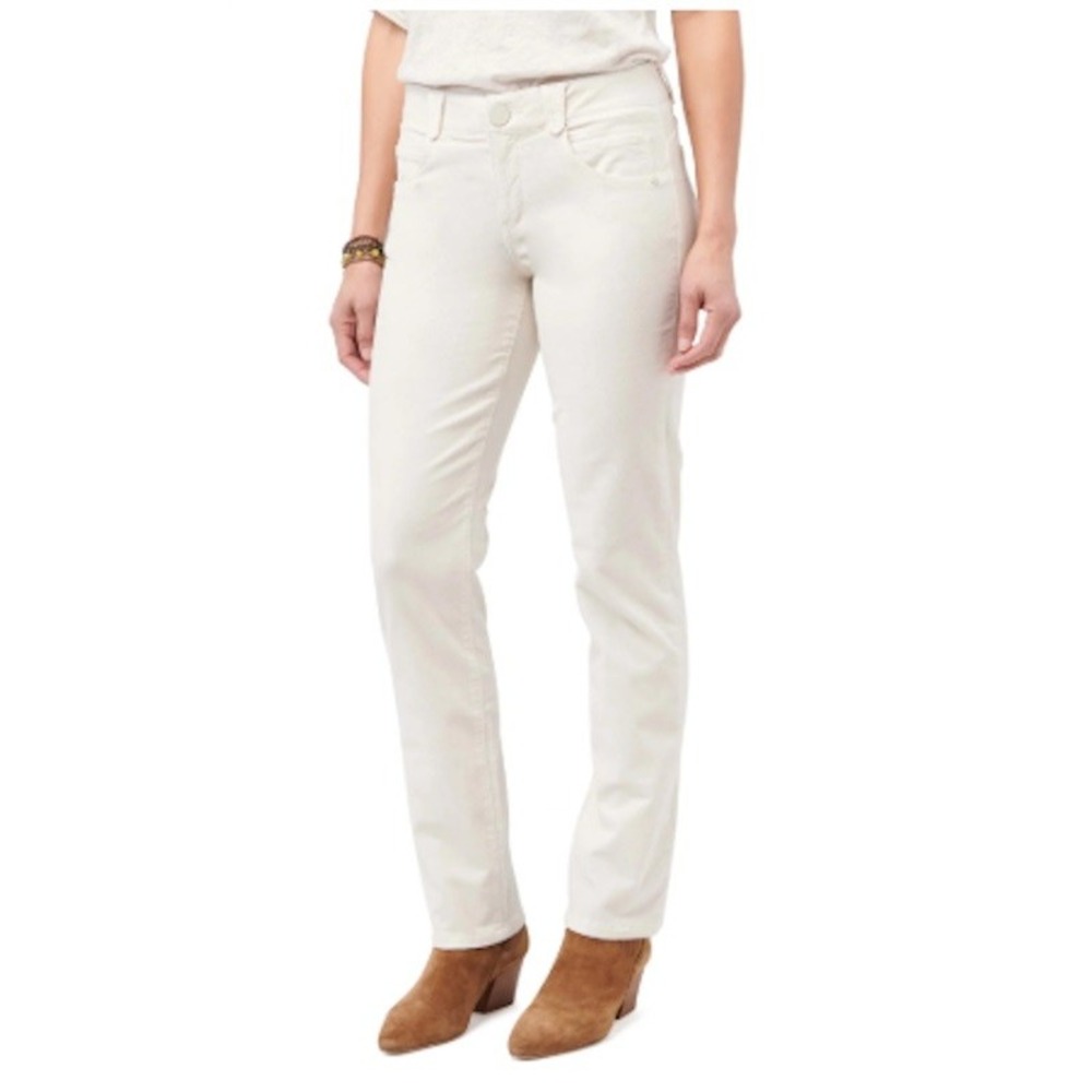 NWTD Democracy 20W Ab"solution Corduroy Straight Leg Pants Ivory 123698